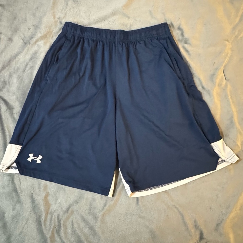 Under Armour Blue Athletic Shorts with Elastic Waistband

#1071